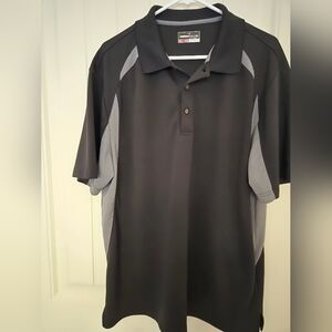 XL Grand Slam Black and Gray Polo Shirt